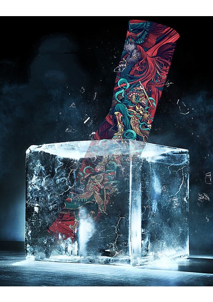 Serin Dövme Kollu Kol Çorapları, Sahte Geçici Dövme, Erkek Kadın Moda Vücut Sanatı Parti FAVOR-GP77020 Için Esnek Güneş Koruyucu Kapak (Yurt Dışından) modelleri