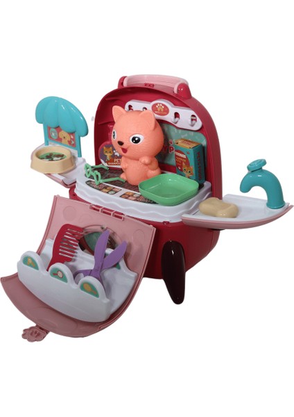 Aya Toys Sırt Çantalı Pets House - Pembe - Cat