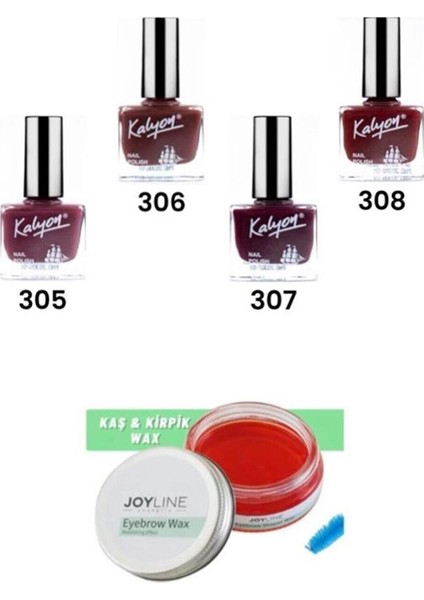 Oje 305-306-307-308+JOY Line Kaş Şekillendirici ve Sabitleyici Wax 50ML