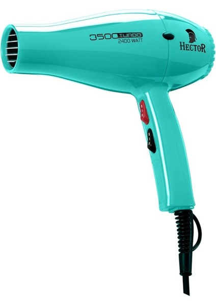 Profesyonel 3500 Turbo 2400 Watt Fön Makinesi, Turkuaz