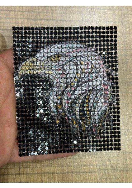 10X8 cm Ütü Ile Yapışan Şahin Kuş Arma Yama Dikiş Hobi Aksesuarı