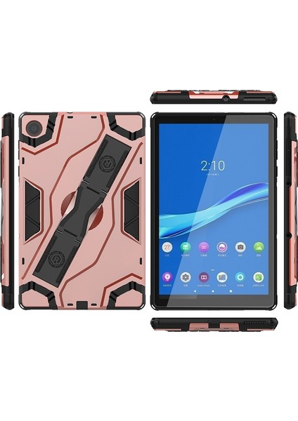 Apple iPad 5. Nesil iPad 6. Nesil iPad Air iPad Air 2 iPad Pro 9.7 Inç Için Uyumlu Tank Kılıf Silikon Zırhlı Standlı Darbeye Dayanıklı Escort Defender Bakır-Rosegold fiyatları