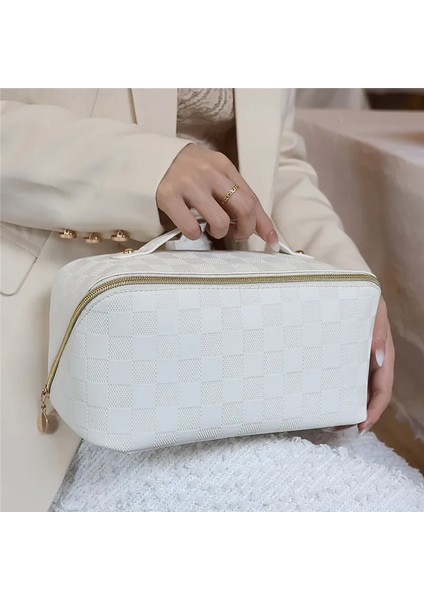 Cicibears Kadın Seyahat Makyaj Çantası - Beyaz (Yurt Dışından)