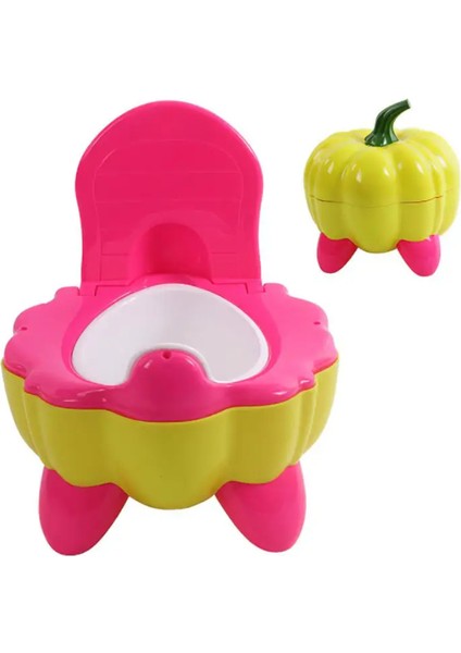 Sevimli Bebek Balkabağı Kase Karikatür Eğitim Tavası 0-2 Yaş Için Dayanıklı Pratik Plastik Tuvalet Balkabağı (Yurt Dışından)