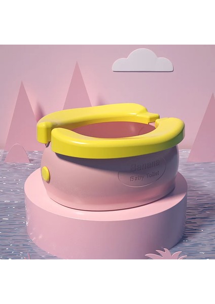 Cicibears Katlanır Seyahat Bebek Tuvalet Potu Lazımlık - Pembe (Yurt Dışından)