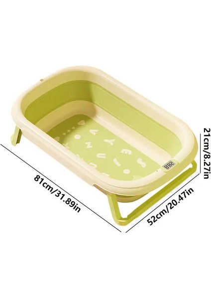 Cicibears Silikon Kaymaz Katlanır Yenidoğan Banyo Küvet - Yeşil (Yurt Dışından)