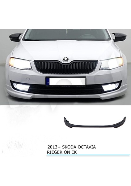 Araca Özel Skoda Octavia 2013+ Rıeger Ön Ek / Ön Tampon Karlık