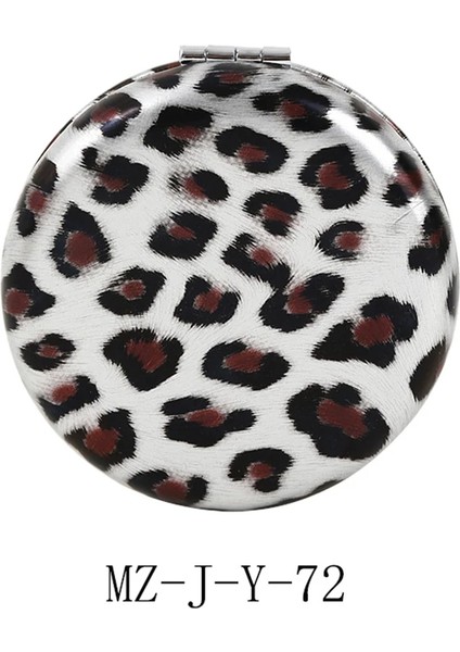 Cicibears Leopar Desenli Katlanabilir Ayna - Beyaz (Yurt Dışından)