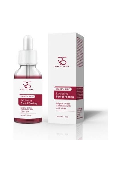 Rise Shine Exfoliating Facial Red Peeling SERUM30 ml