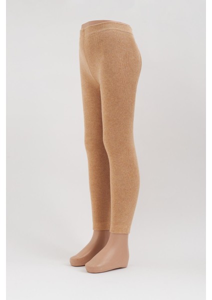 İçi Havlu Çocuk Tayt Bej Melanj