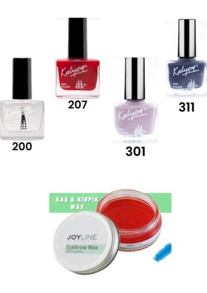 Oje 200-207-301-311+JOY Line Kaş Şekillendirici ve Sabitleyici Wax 50ML