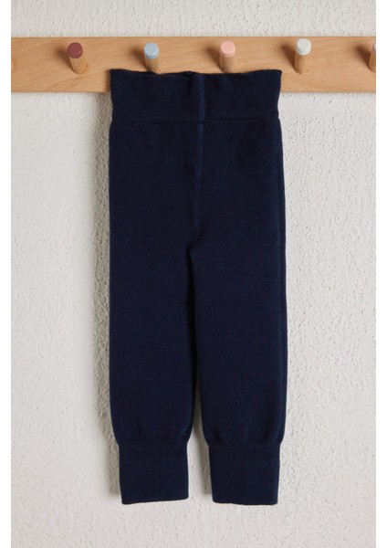 Lastik Detaylı Çocuk Tayt Lacivert modelleri