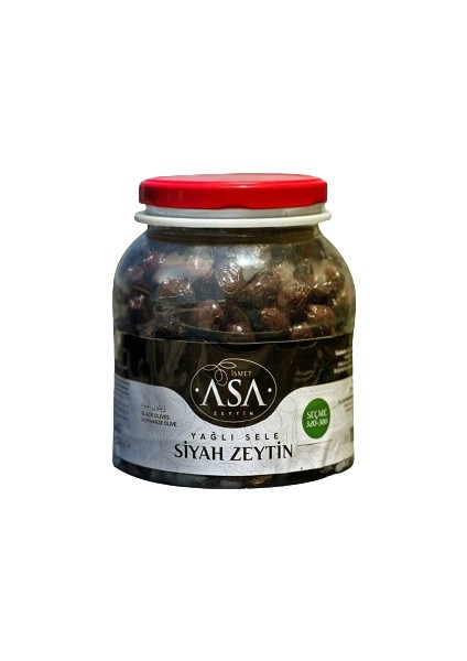 Yağlı Sele Seçme (320-380) Siyah Zeytin 1 kg