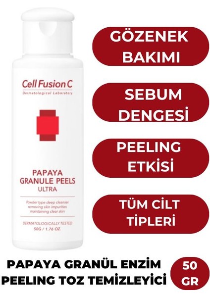 Papaya Granül Enzim Peelıng Toz Temizleyici 50 gr fiyatları