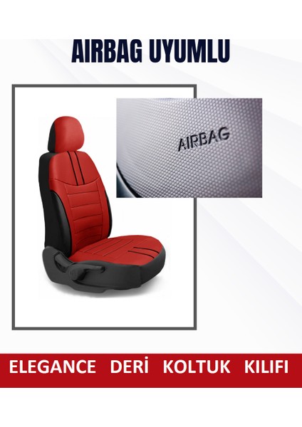 Fiat Bravo 2007-2014 Binek ve Tic. Araçlar Için Uyumlu Elegance Deri Modüler Koltuk Klf Set