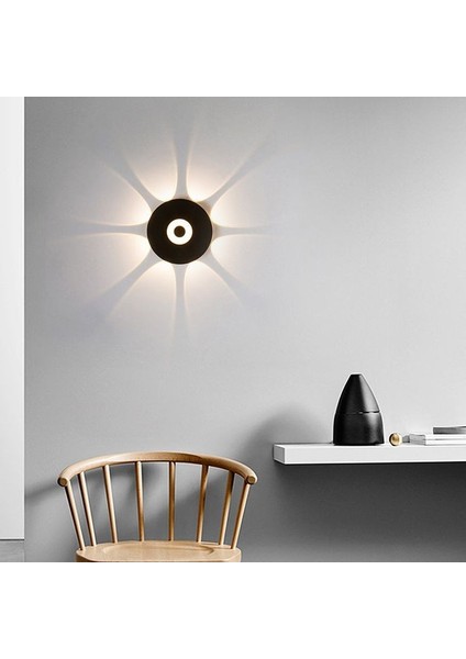 7 Watt Gün Işığı Ledli Yaprak Işık Desenli Dekoratif Iç ve Dış Mekan Aplik, Modern Tasarım Armatür fırsatları