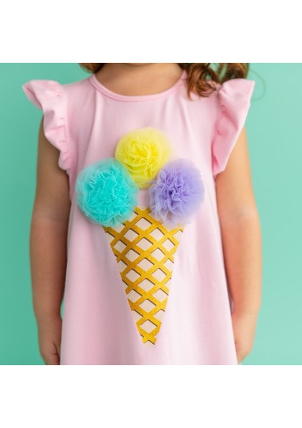 Bebeğim ve Ben Elbise - Pembe Ice Cream fırsatları