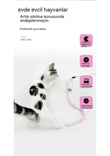 Xingzhi Kedi Renkli Kumaş Komik Kedi Sopa (Yurt Dışından)
