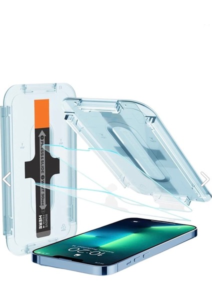 Apple iPhone 13 Ekran Koruyucu Cam (Anti Static) Uyumlu Kolay Yapıştırma Aparatlı