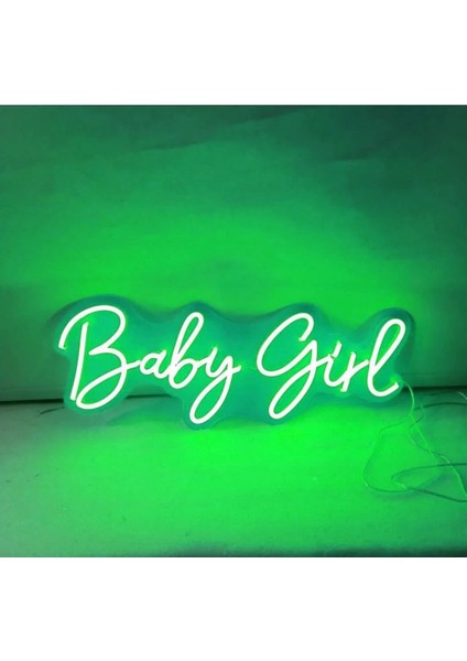 Baby Girl Yazılı Neon Tabela Dekoratif Aydınlatma