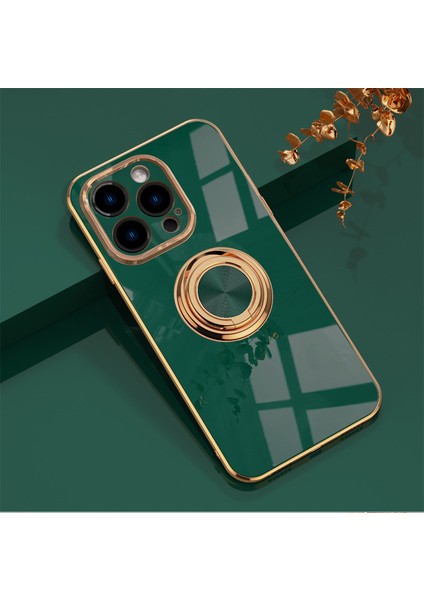 Iphone 11 Pro Max Zil Standlı Elektrolizle Telefon Kılıfı (Yurt Dışından)