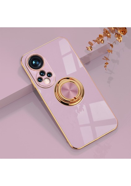 Huawei Nova 9 Zil Standlı Elektrolizle Telefon Kılıfı (Yurt Dışından)