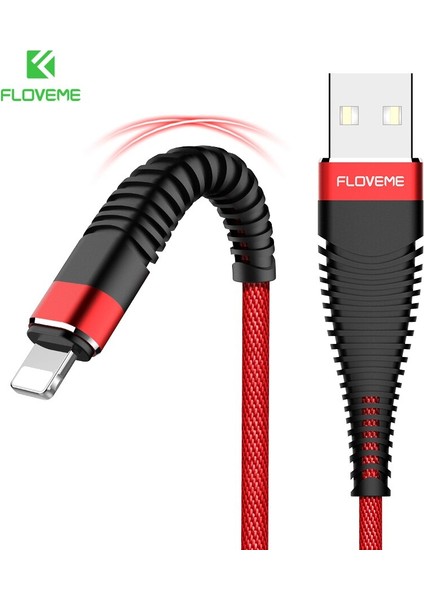 Floveme Hızlı Şarj Apple iPhone x Xs Max Xr 7 8 Artı 6 S 6 5 S USB Kablosu Şarj Cihazı Veri Senkronizasyonu Cep Telefonu Kabloları Tel Adaptörü (Yurt Dışından)