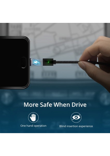 Manyetik Mikro USB Kablosu Mıknatıs USB Tip C Telefon Kablosu Için Şarj 3A Mobil Hızlı Şarj Kablosu Android Hızlı Veri Kabloları (Yurt Dışından)