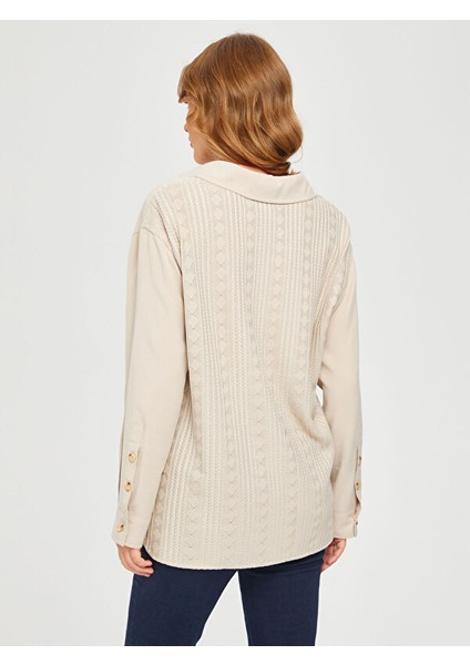 Arkası Trikolu Tencel Karışımlı Tunik 67629