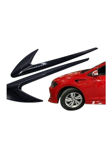 Piano Black Tampon Çamurluk Venti Çamurluk Izgara Body Kit Parlak Siyah