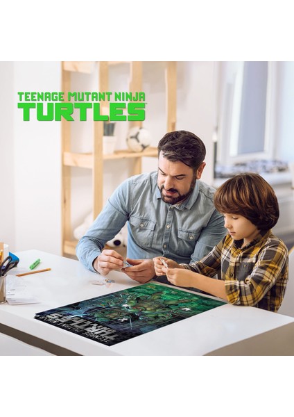 - Ninja Kaplumbağalar 300 Parça Puzzle 35642 - Metal Kut