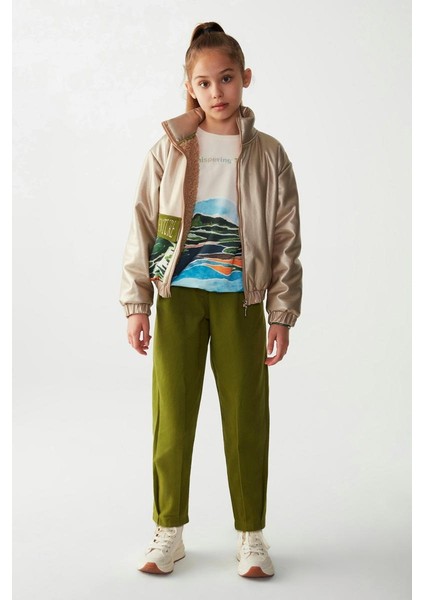 Kız Çocuk Camel Mont