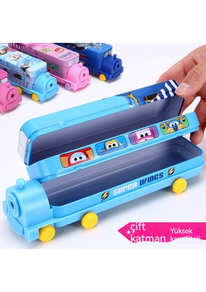 Küçük Tren Öğrenci Çok Fonksiyonlu Kırtasiye Kutusu (Yurt Dışından) fırsatları