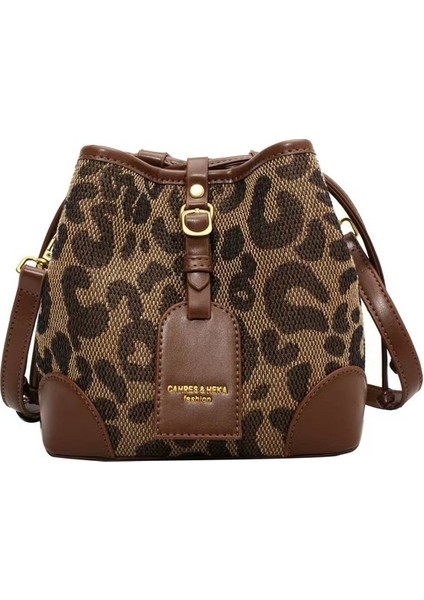 Retro Çapraz Askılı Kova Çanta - Siyah (Yurt Dışından)