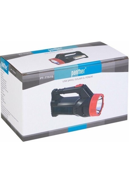 Panther USB Şarjlı Solar El Feneri PT-7757S 5358