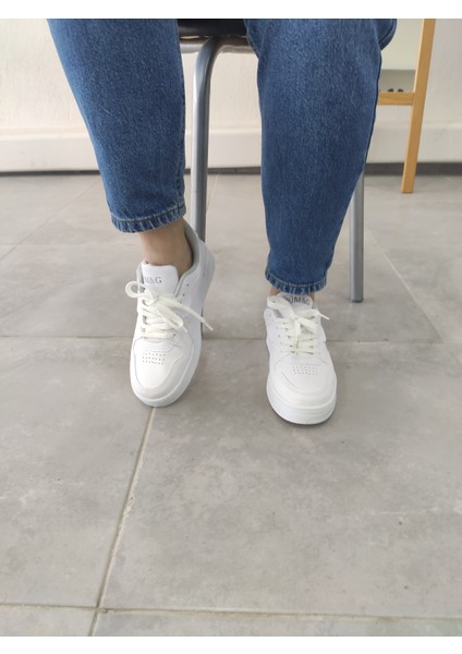 Unisex Günlük Ayakkabı Beyaz Taban Spor Ayakkabı Sneaker MG03