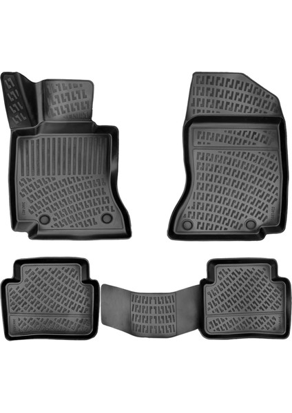 Mercedes C Serisi W206 3D Havuzlu Paspas 2021 Sonrası Araca Uyumlu Siyah Renk - Rizline