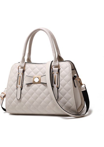 Kadınlar Için Büyük Kapasiteli Sonbahar ve Kış Moda Eşkenar Dörtgen Tek Omuz Crossbody Çanta (Yurt Dışından)