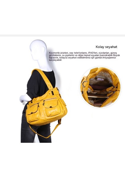 Çok Fonksiyonlu Yıkanabilir Kadın Omuz Kadın Moda Kadın Omuz Çantası (Yurt Dışından) fırsatları