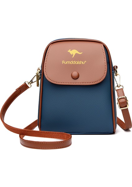 Moda Kadın Cep Telefonu Bozuk Para Cüzdanı Çok Katmanlı Omuz Crossbody Çanta (Yurt Dışından)