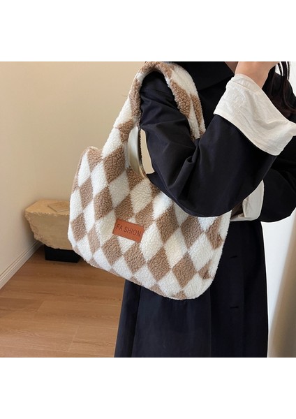 Sonbahar ve Kış Peluş Kuzu Yünü Omuz Koltuk Altı Çanta (Yurt Dışından) fiyatları