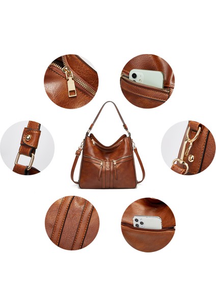 Moda Kadın Omuz Crossbody Büyük Kapasiteli Tote Çanta (Yurt Dışından)