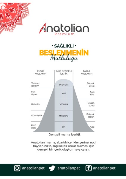 Anatolian Premium Kuzu Etli Yavru Köpek Maması 16 kg