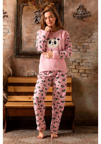 Kışlık Kadın Welsoft Polar Pijama Takımı - Yeni Yıl Pijaması fiyatları