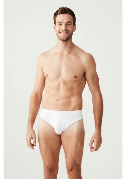 Erkek Beyaz 3'lü Slip Külot fiyatları