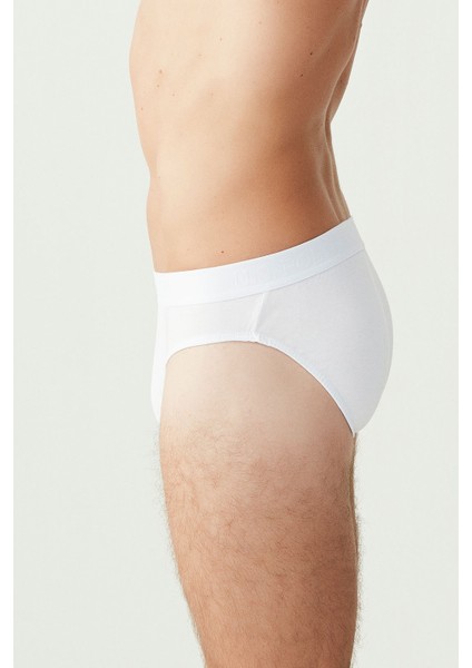 Erkek Beyaz 3'lü Slip Külot modelleri