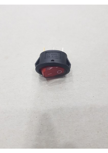IC-134B Oval Işıklı Anahtar On-Off 3 Bacaklı Çay Makinesi Anahtar 100 Adet