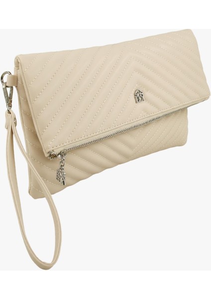 67-6010 Kadın Linen Bej Portföy Çanta
