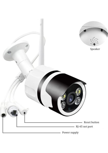 2 Mp Dış Mekan Wireless Warm LED Kablosuz Güvenlik Kamerası -1242 fiyatları