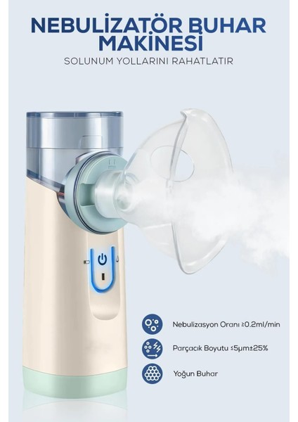 Taşınabilir Nebulizatör Makinesi Tıbbi Atomizer Nebulizatör Inhalatör Sessiz Inhaler Nemlendirme modelleri